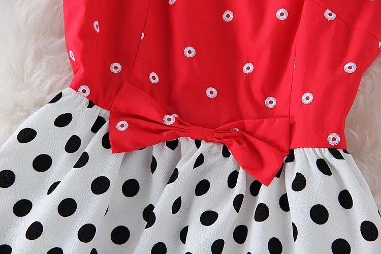 Polk Dot Dress With Red Bows on Luulla