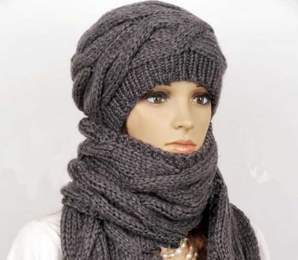 wool hat and scarf