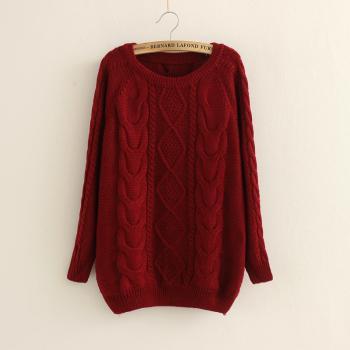 Casual Cabled Pullover Swe..