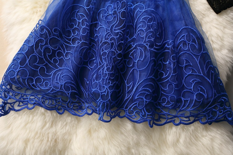 Black And Blue Lace Dress #401 on Luulla